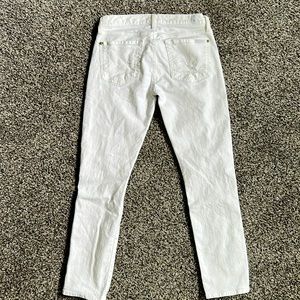 7 For All Mankind Josefina Destroyed White Skinny Boyfriend Jean size 25